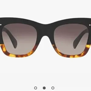 Celine Sunglasses Navy/Havana Ombré Celine // Navy CL41054 Oversized Square Sunglasses – VSP  main image 3